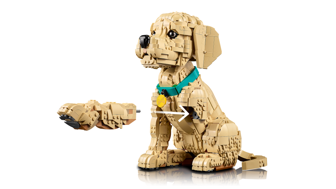 LEGO ICONS Golden Retriever Puppy Set 11384