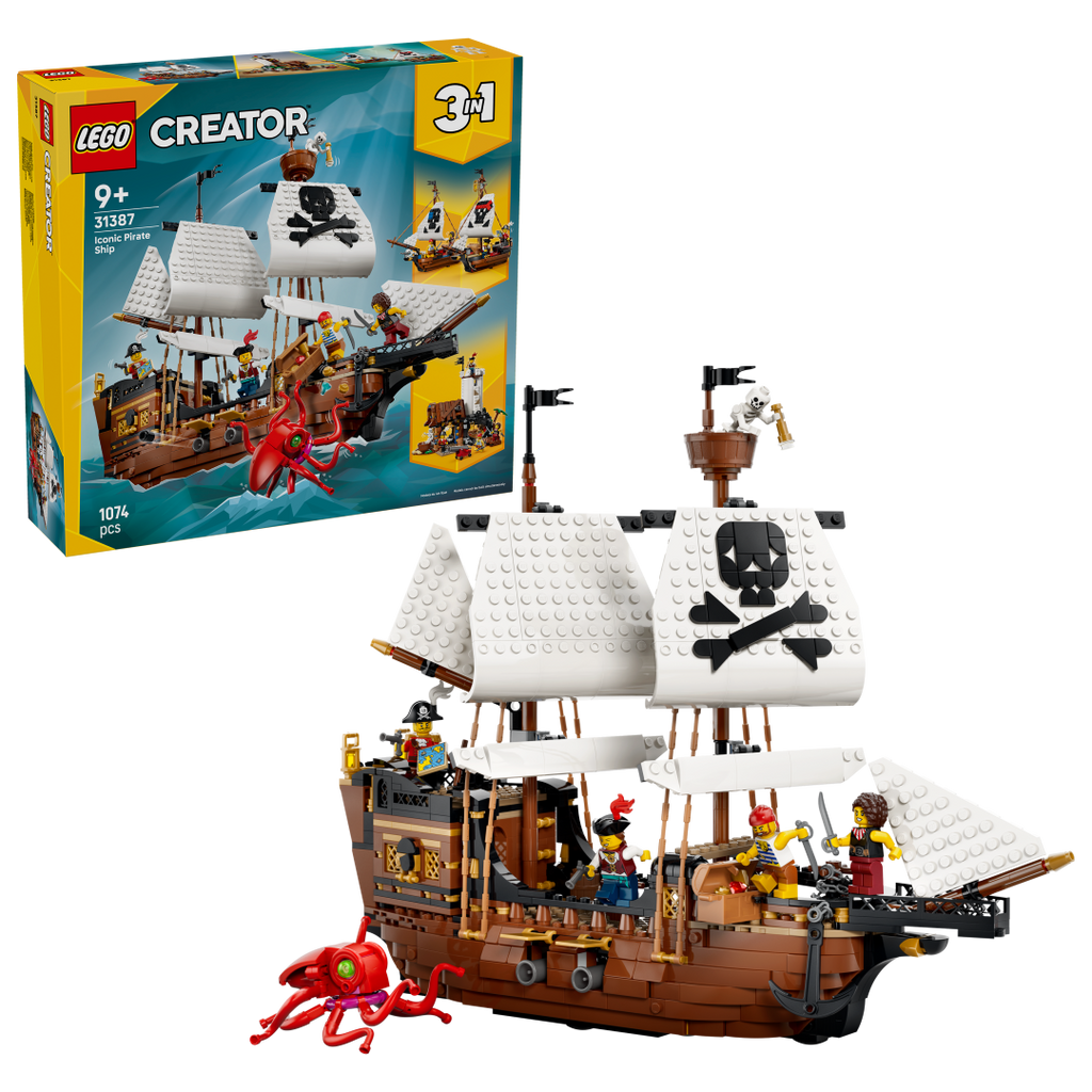 LEGO Creator 3-in-1 Iconic Pirate Ship Set 31387