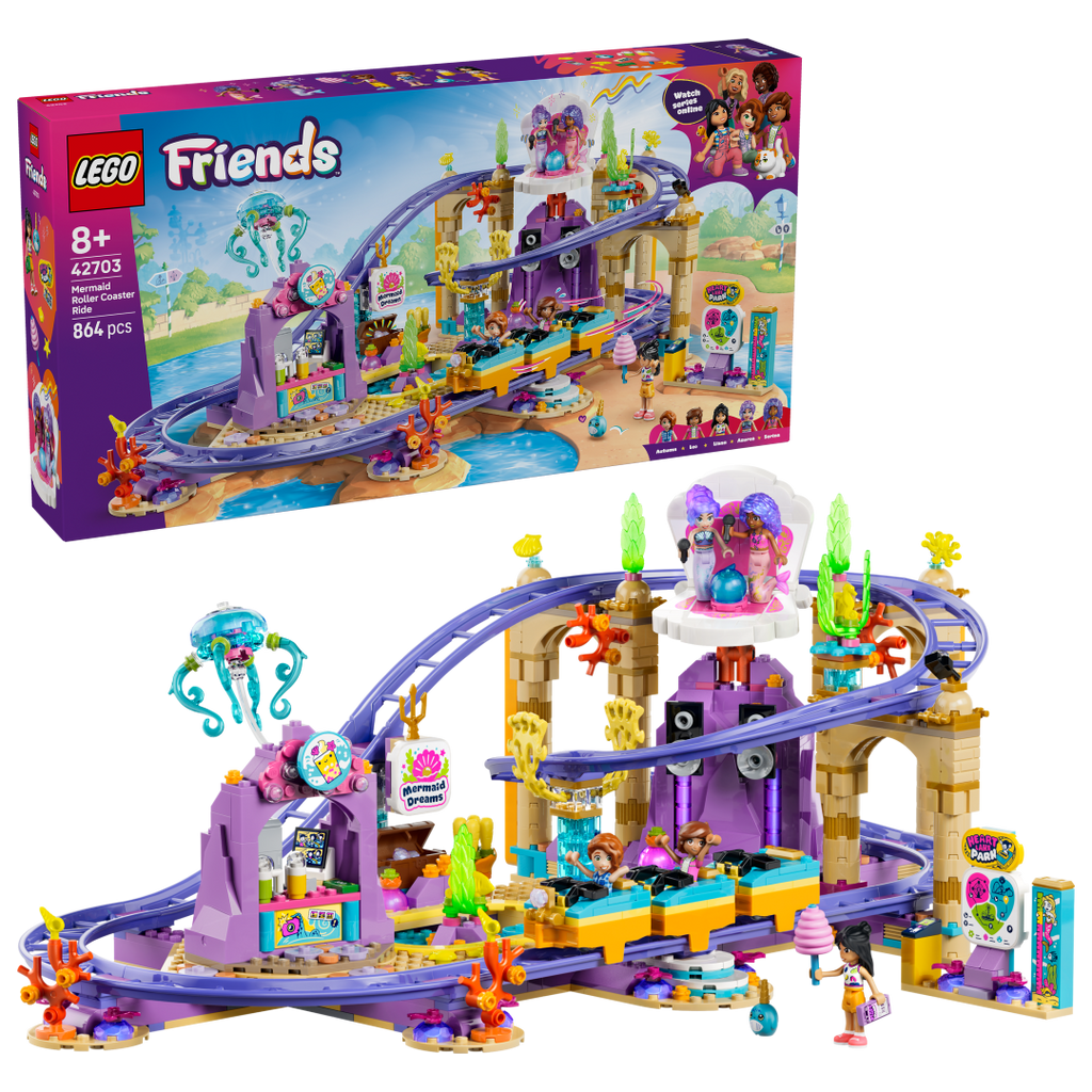 LEGO Friends Mermaid Roller Coaster Ride Set 42703