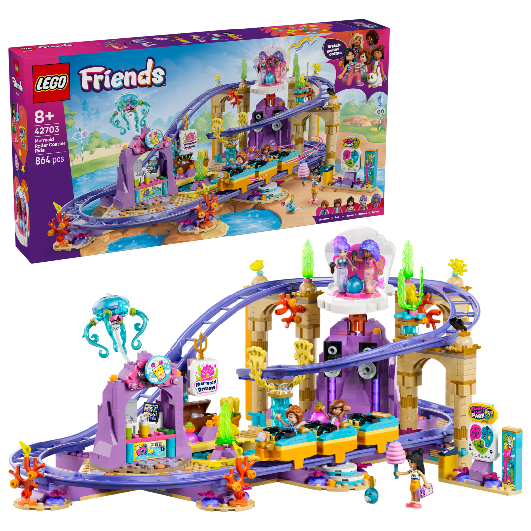 LEGO Friends Mermaid Roller Coaster Ride Set 42703