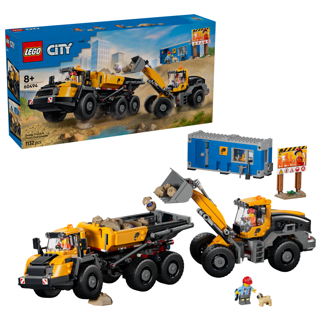 LEGO City Dump Truck & Front End Loader Set 60494