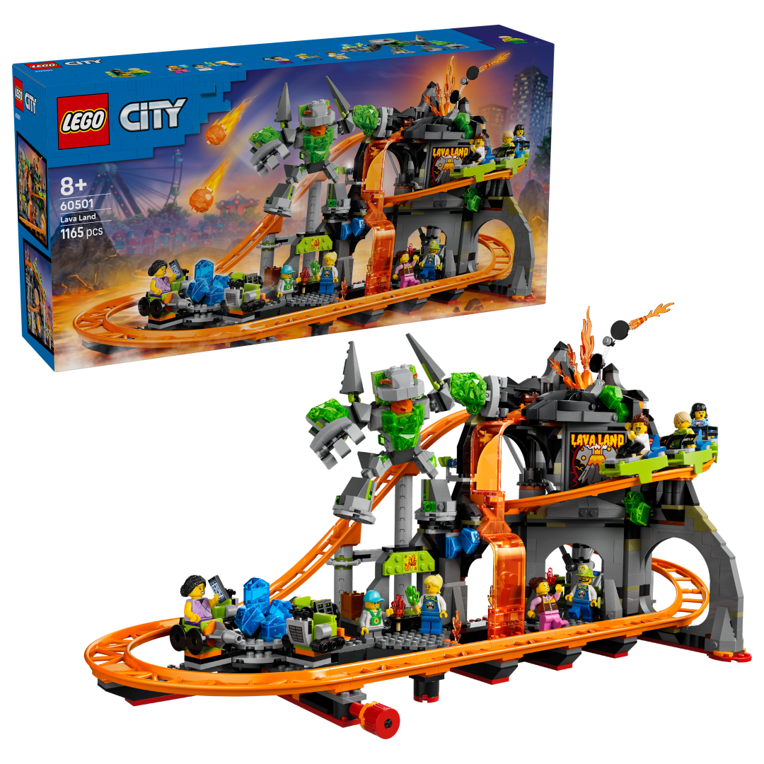 LEGO City Lava Land Roller Coaster Park Set 60501
