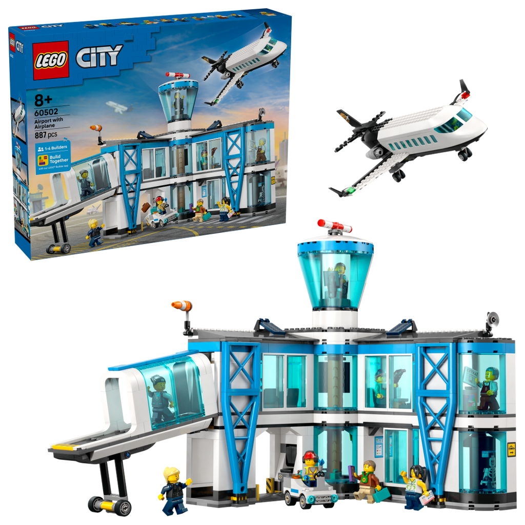 LEGO City Airport with Airplane Set 60502
