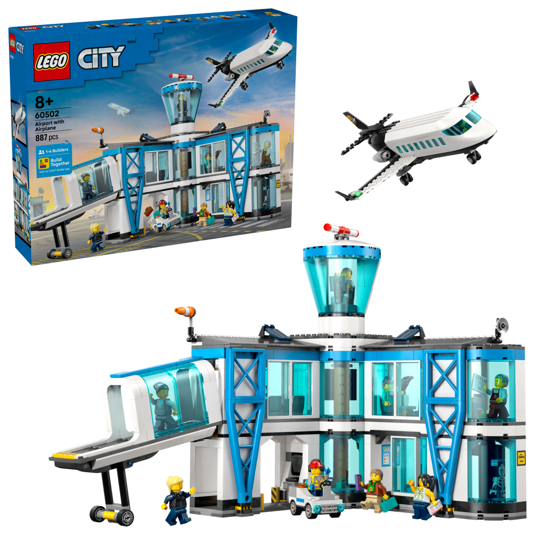 LEGO City Airport with Airplane Set 60502