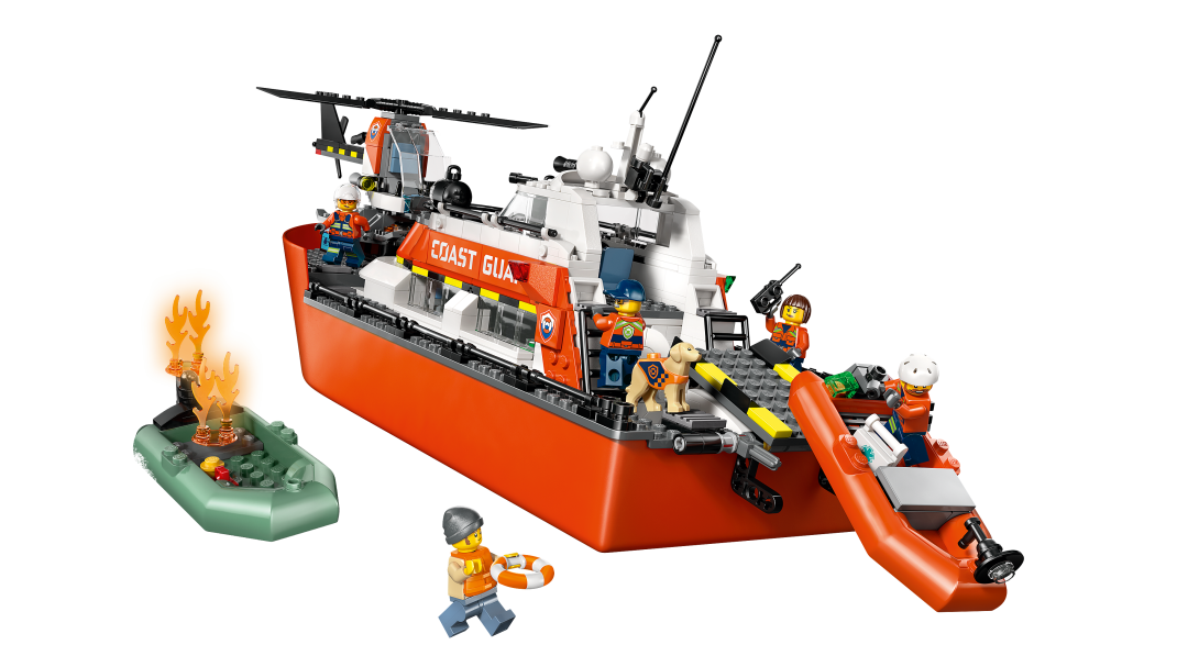 LEGO City Coast Guard Rescue Boat & Helicopter Set 60504
