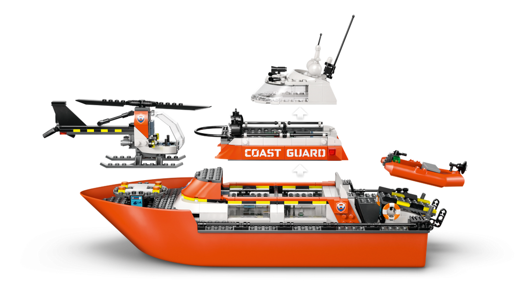 LEGO City Coast Guard Rescue Boat & Helicopter Set 60504