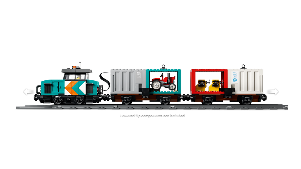 LEGO City Harbor Freight Train with Crane & Truck Set 60509