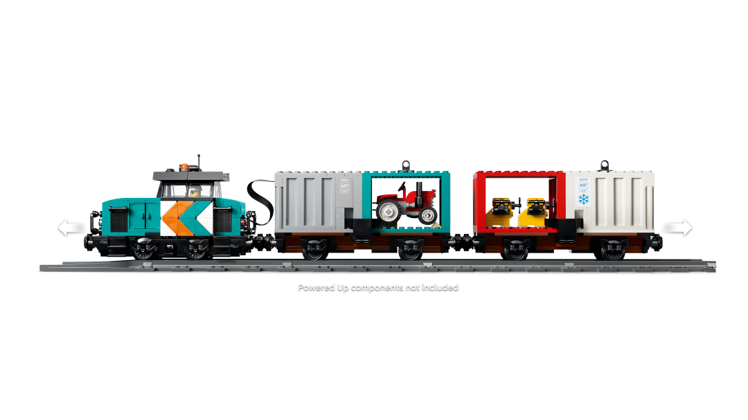 LEGO City Harbor Freight Train with Crane & Truck Set 60509