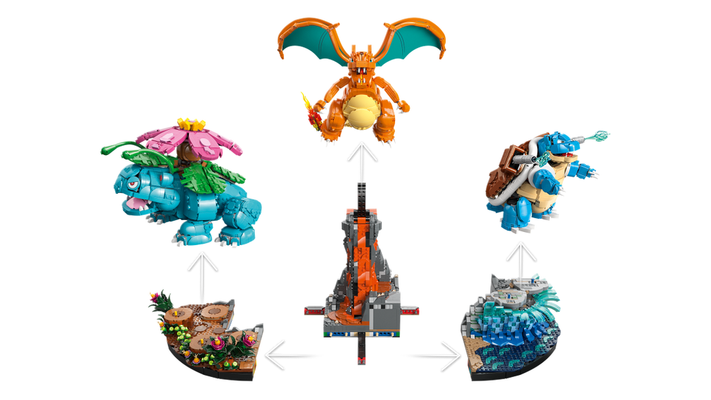 LEGO Pokémon Venusaur, Charizard and Blastoise Set 72153
