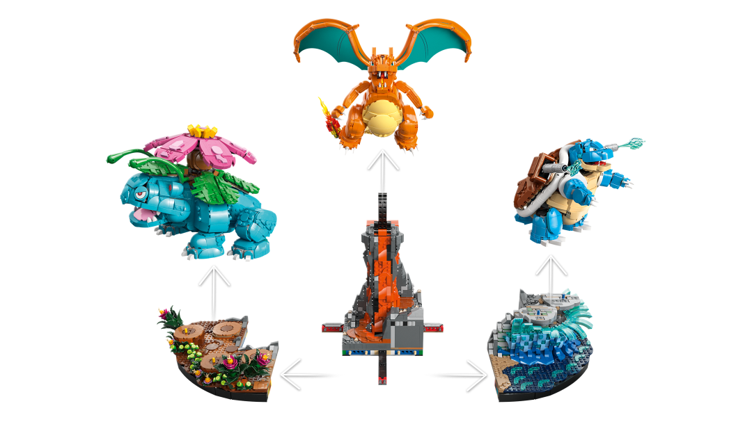 LEGO Pokémon Venusaur, Charizard and Blastoise Set 72153