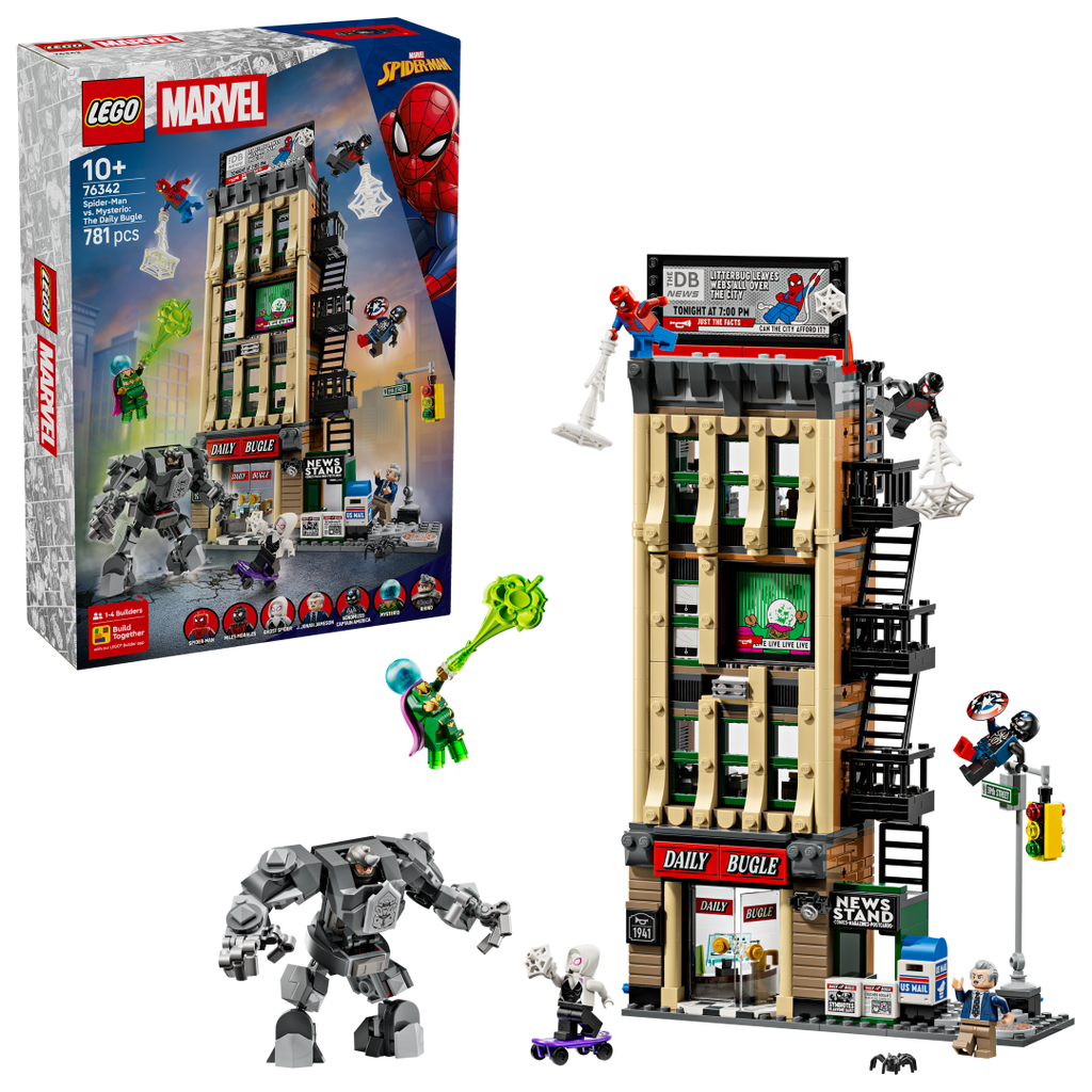 LEGO Marvel Spider-Man vs. Mysterio: The Daily Bugle Set 76342