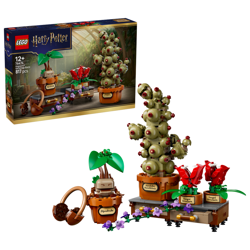 LEGO Harry Potter Hogwarts Herbology Plants Set 76474