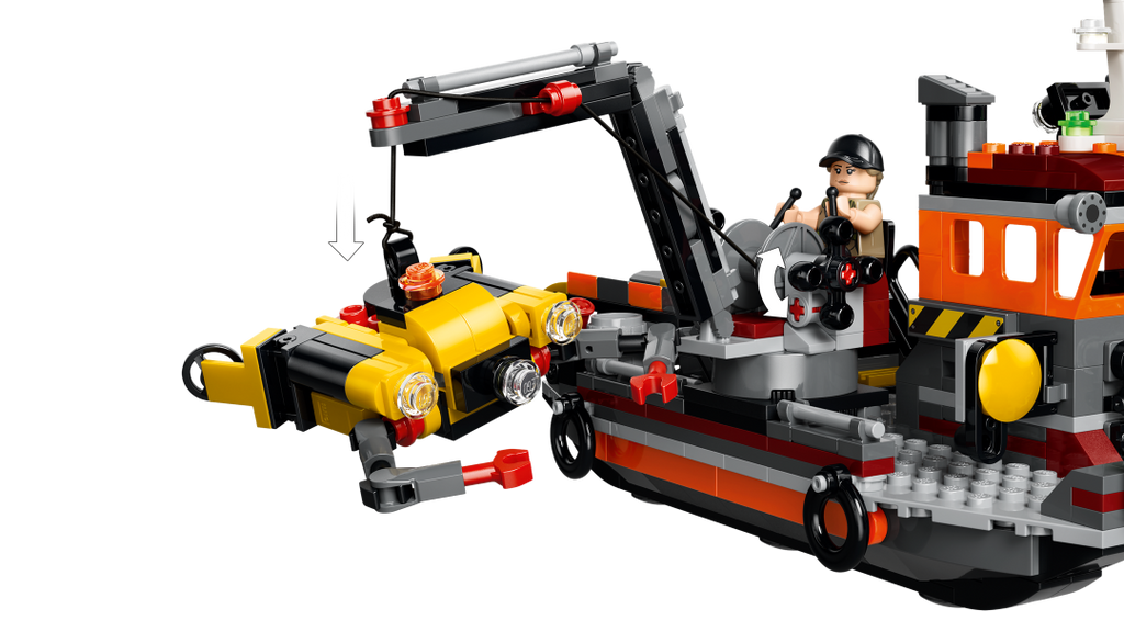 LEGO Jurassic World Mosasaurus Dinosaur Boat Attack Set 77983