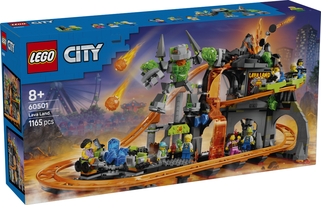 LEGO City Lava Land Roller Coaster Park Set 60501