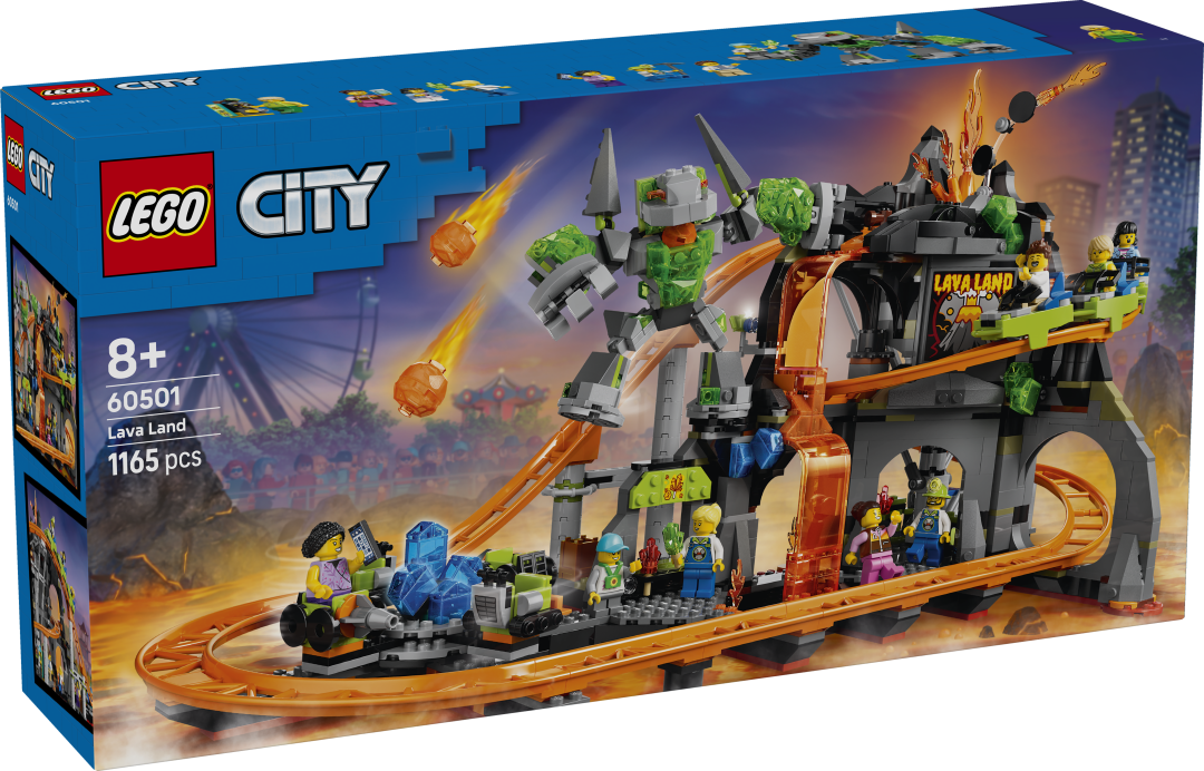 LEGO City Lava Land Roller Coaster Park Set 60501
