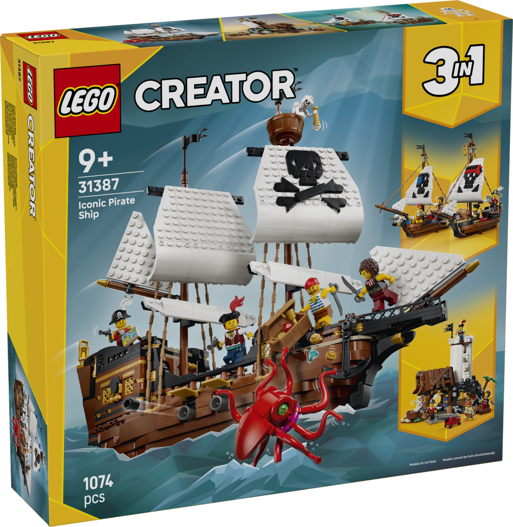 LEGO Creator 3-in-1 Iconic Pirate Ship Set 31387
