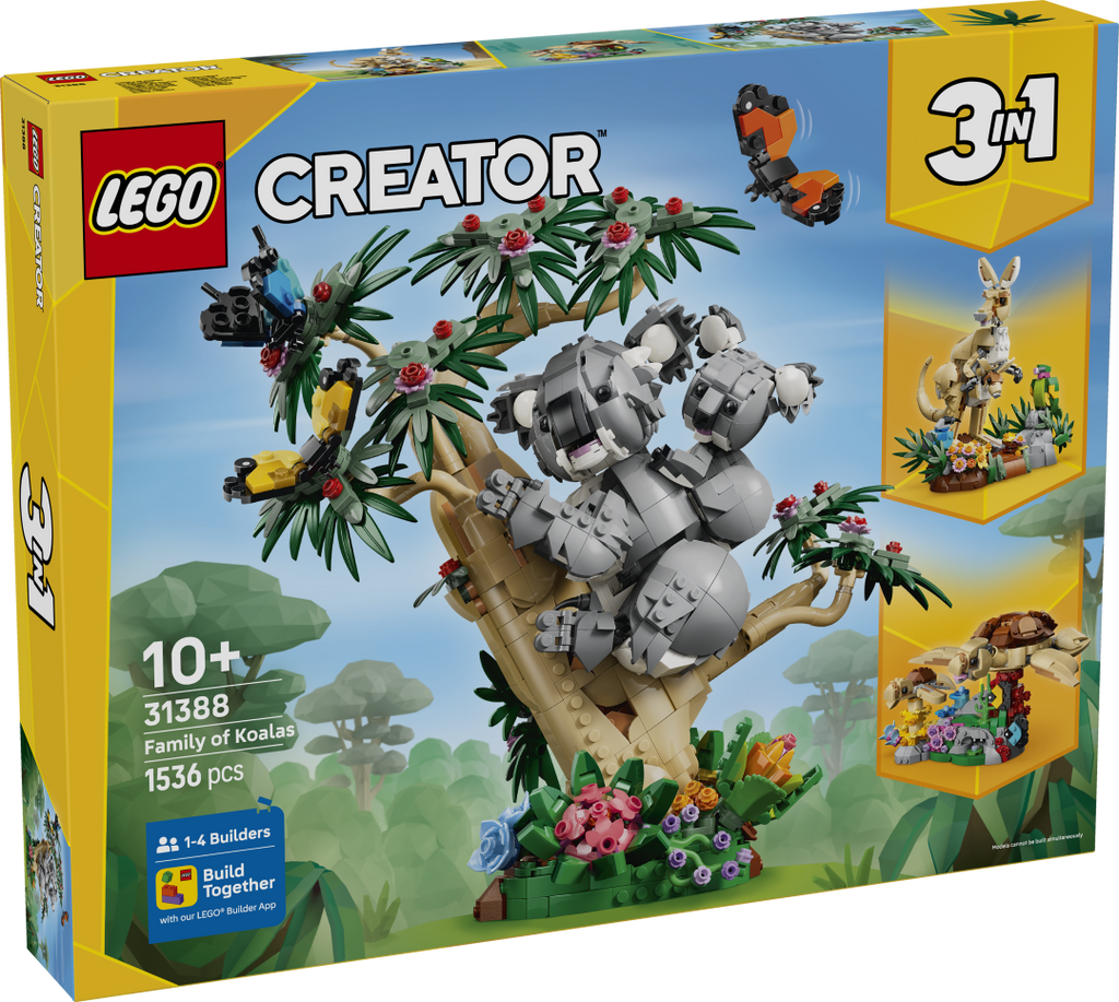 LEGO Creator 3-in-1 Wild Animals: Family of Koalas Set 31388