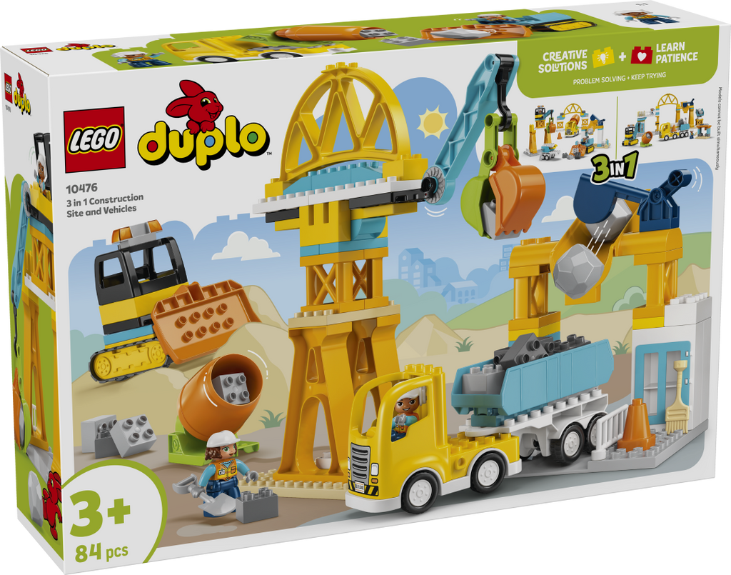 LEGO DUPLO 3in1 Construction Site and Vehicles Set 10476