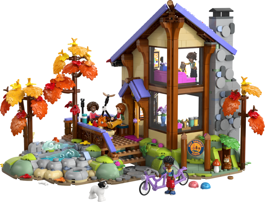 LEGO Friends Cozy Fall Forest Cabin Set 42705