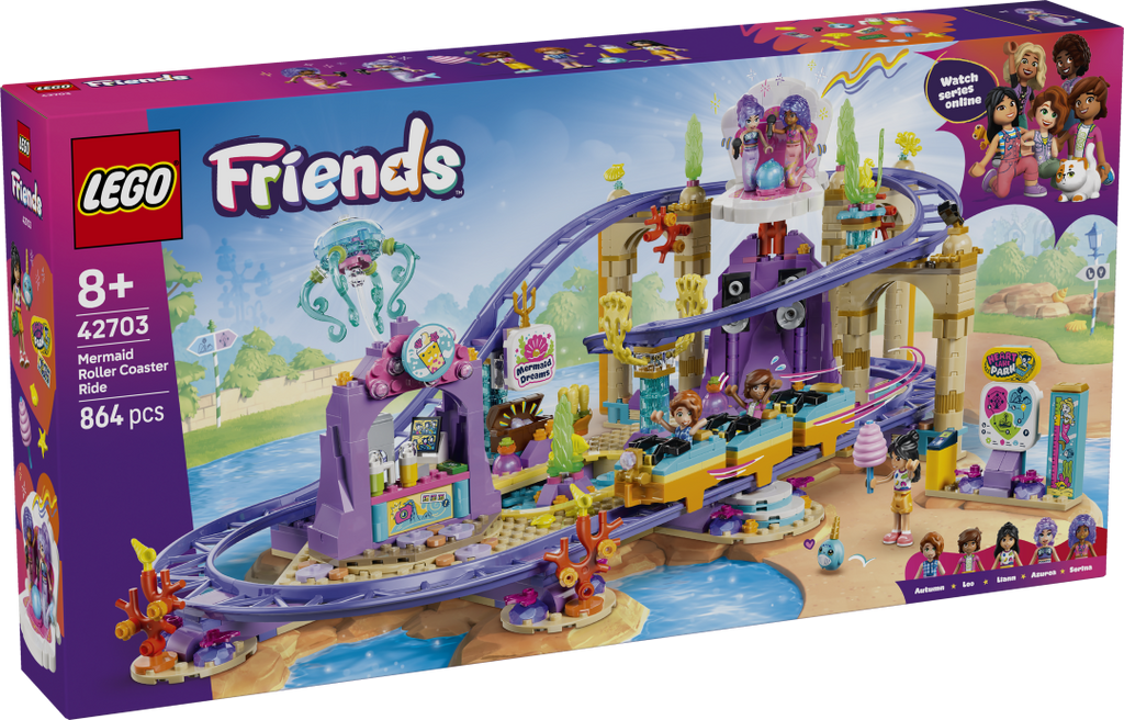 LEGO Friends Mermaid Roller Coaster Ride Set 42703