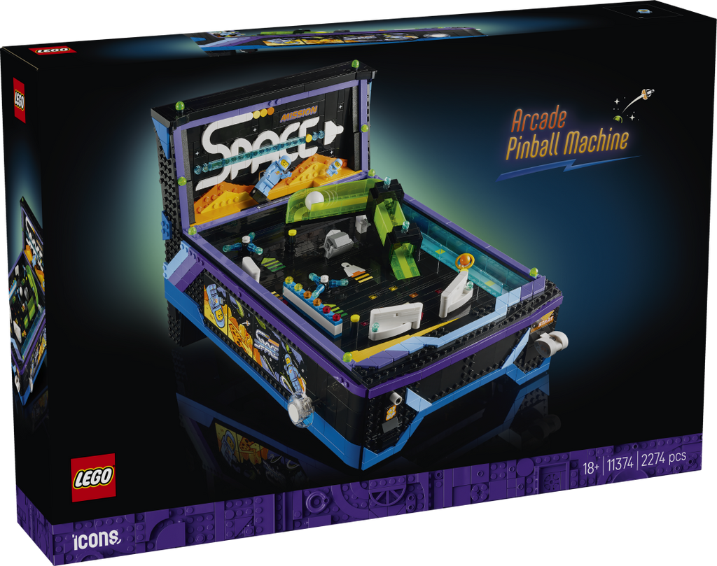 LEGO ICONS Arcade Pinball Machine Set 11374