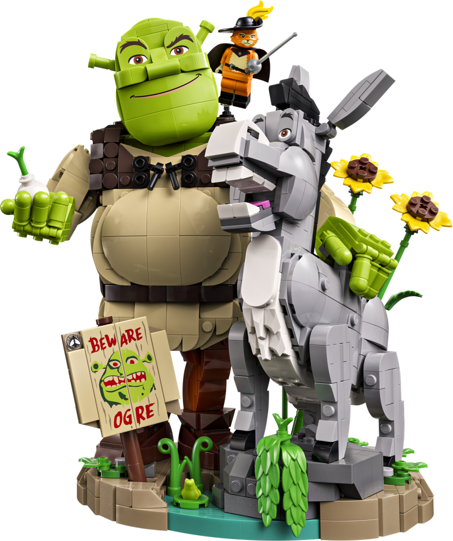 LEGO ICONS Shrek, Donkey & Puss in Boots Set 72423