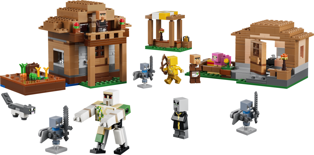 LEGO Minecraft Evoker Village Attack Set 21596