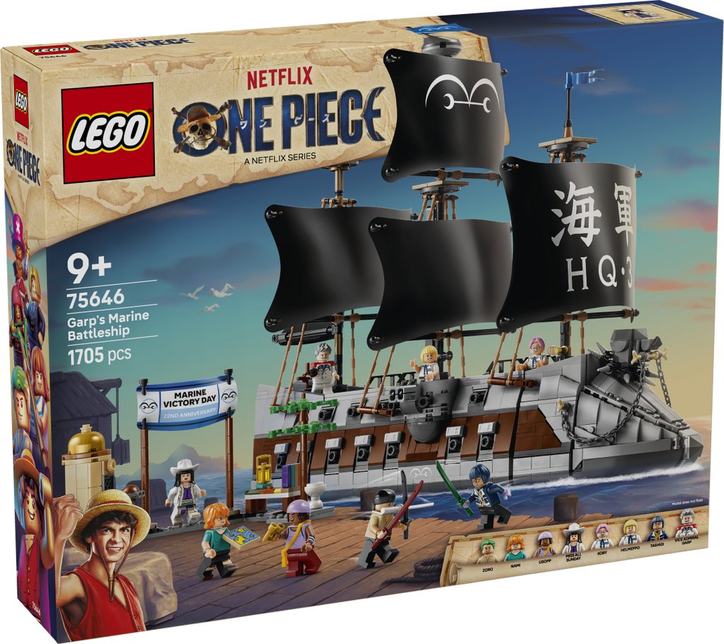 LEGO One Piece Garp's Marine Battleship Set 75646