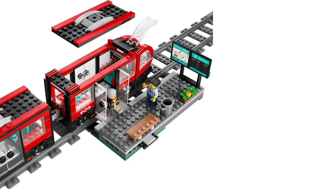 LEGO City Downtown Streetcar and Station Set 60423