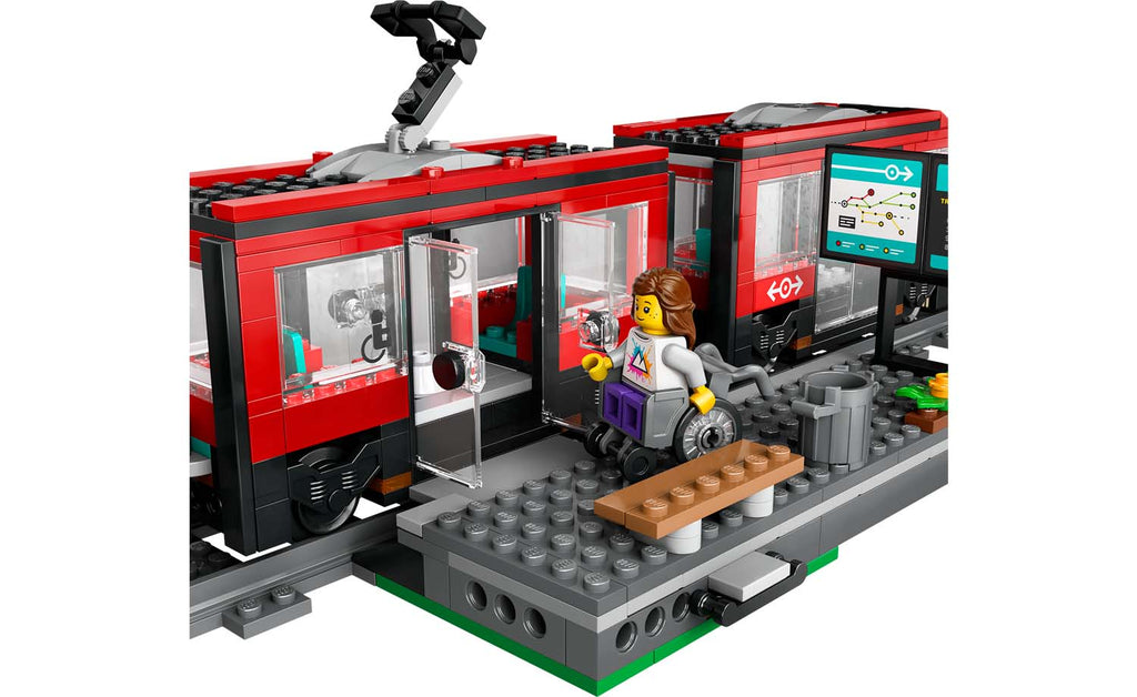 LEGO City Downtown Streetcar and Station Set 60423