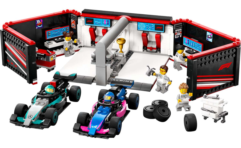 LEGO City F1 Garage & Mercedes-AMG & Alpine Cars Set 60444