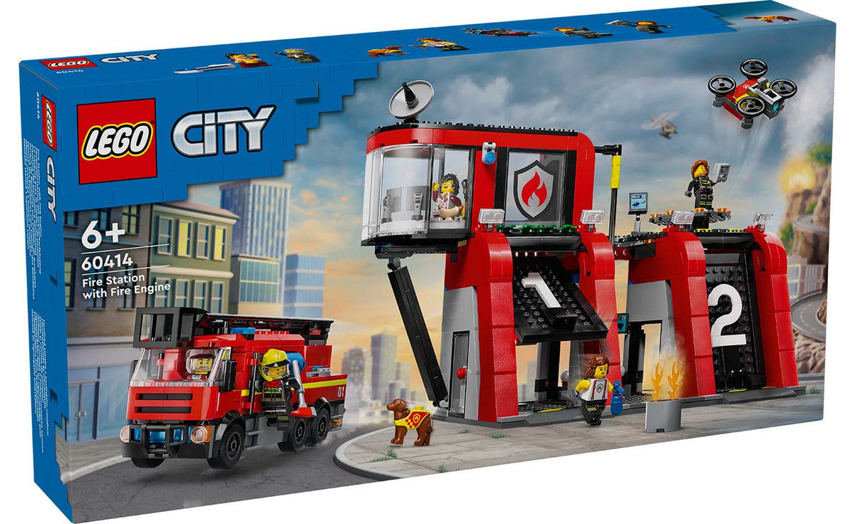 LEGO City Fire Station With Fire Truck Set 60414