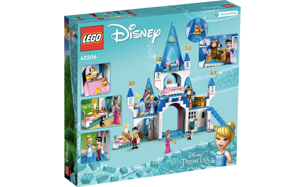LEGO Disney Cinderella and Prince Charming's Castle Set 43206