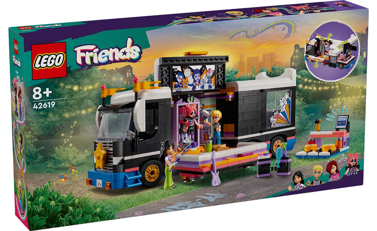 LEGO Friends Pop Star Music Tour Bus Set 42619