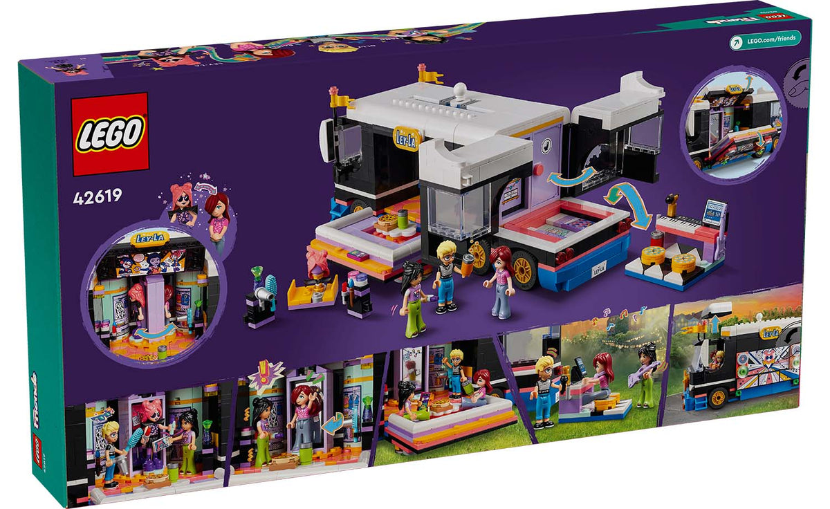 LEGO Friends Pop Star Music Tour Bus Set 42619