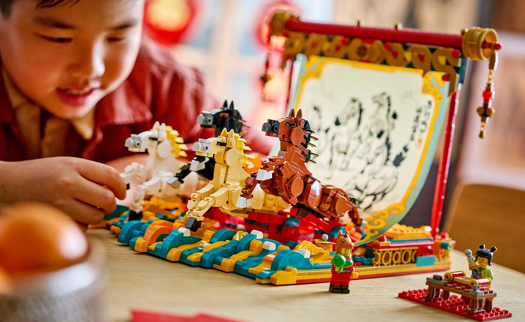 LEGO Iconic Galloping Horses Canvas Set 80119