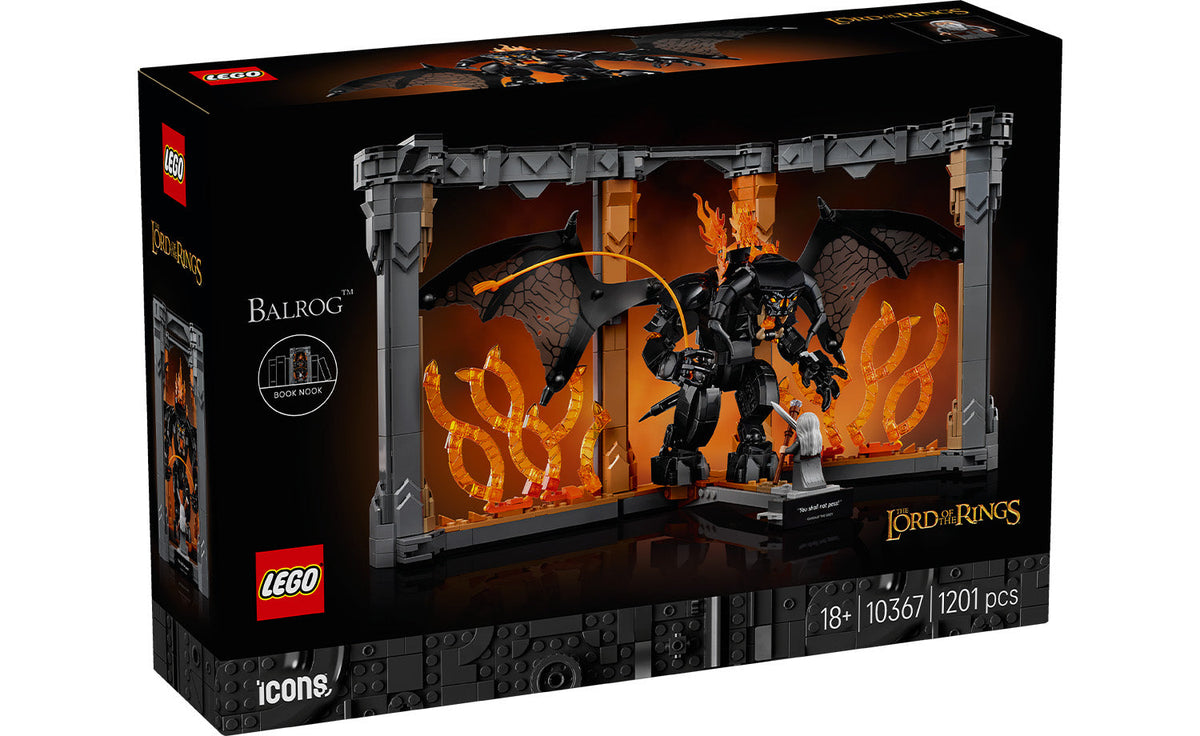 LEGO ICONS The Lord of the Rings: Balrog Book Nook Set 10367