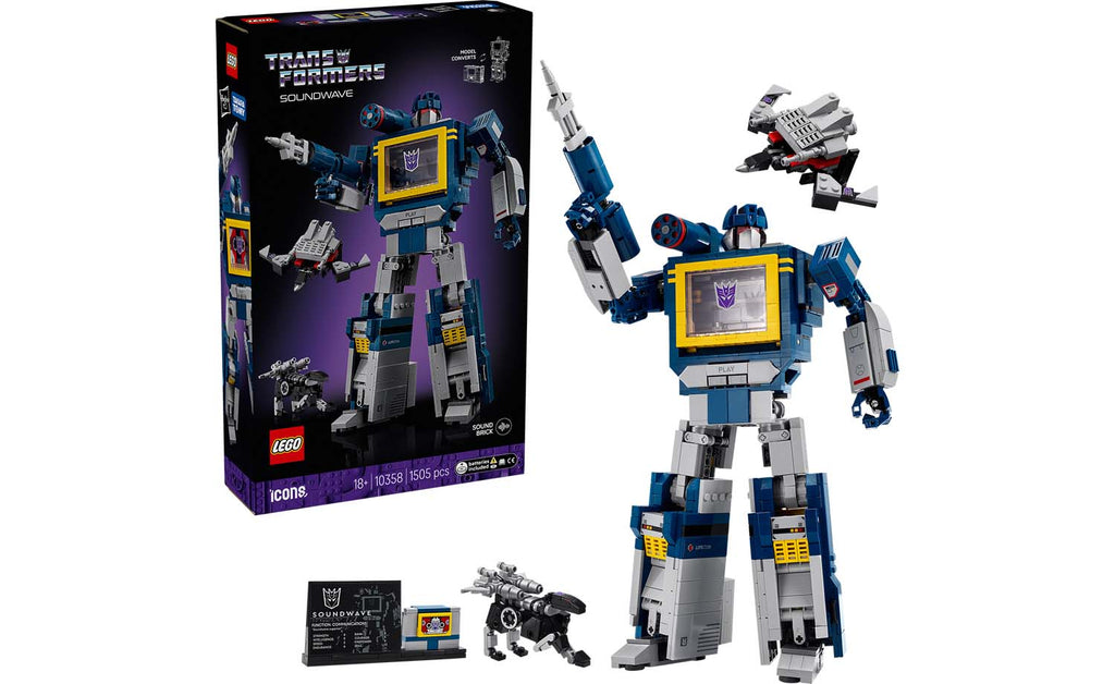 LEGO ICONS Transformers: Soundwave Set 10358
