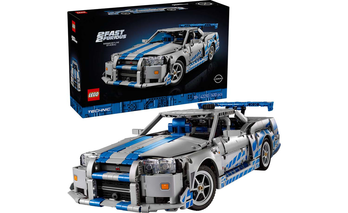 LEGO Technic 2 Fast 2 Furious Nissan Skyline GT-R (R34) Car Set 42210